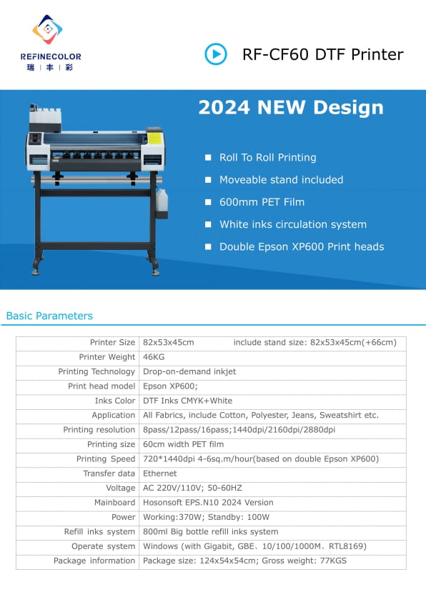 RF-CF60 Specification